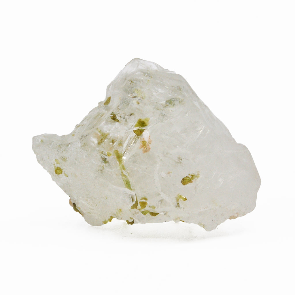 Phenakite 28.65 mm 29.3 grams with Green Tourmaline Natural Gem Crystal - Pakistan - BBX-378 - Crystalarium