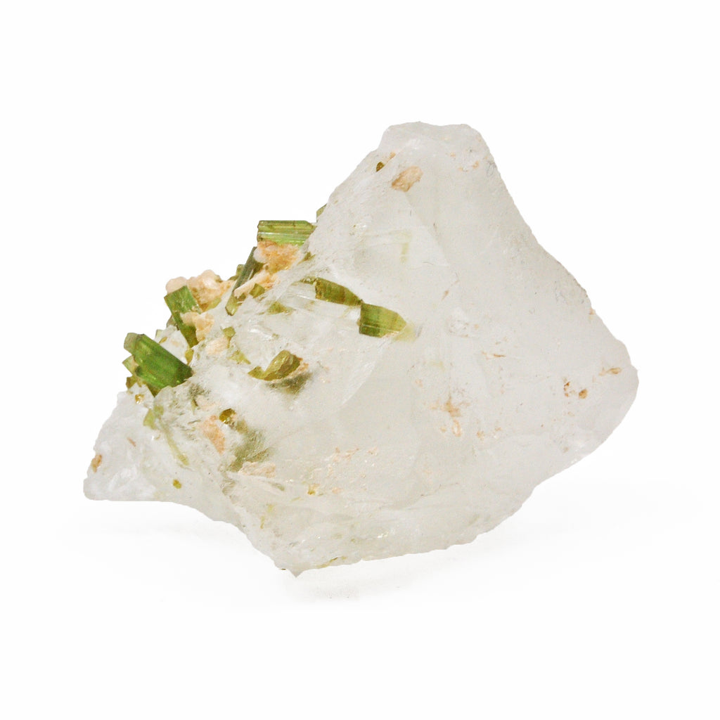 Phenakite 28.65 mm 29.3 grams with Green Tourmaline Natural Gem Crystal - Pakistan - BBX-378 - Crystalarium