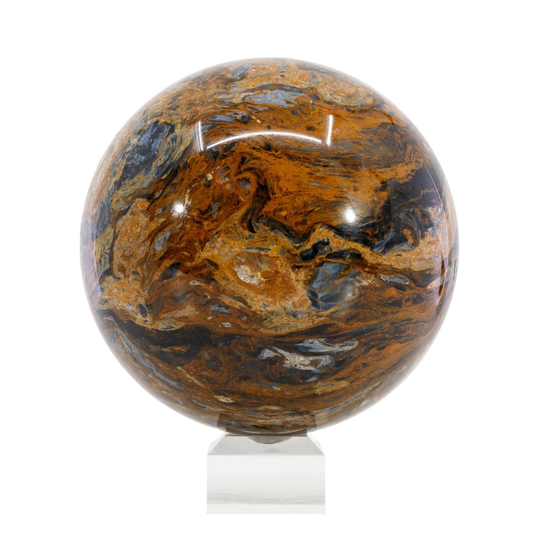 Pietersite 4.6 inch 5.05 lb Polished Crystal Sphere - South Africa - CCL-029 - Crystalarium