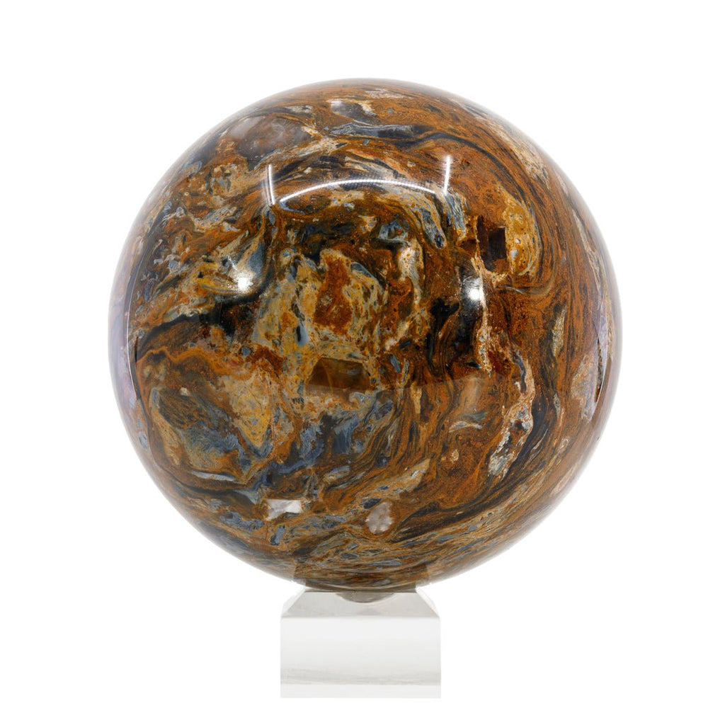 Pietersite 4.6 inch 5.05 lb Polished Crystal Sphere - South Africa - CCL-029 - Crystalarium