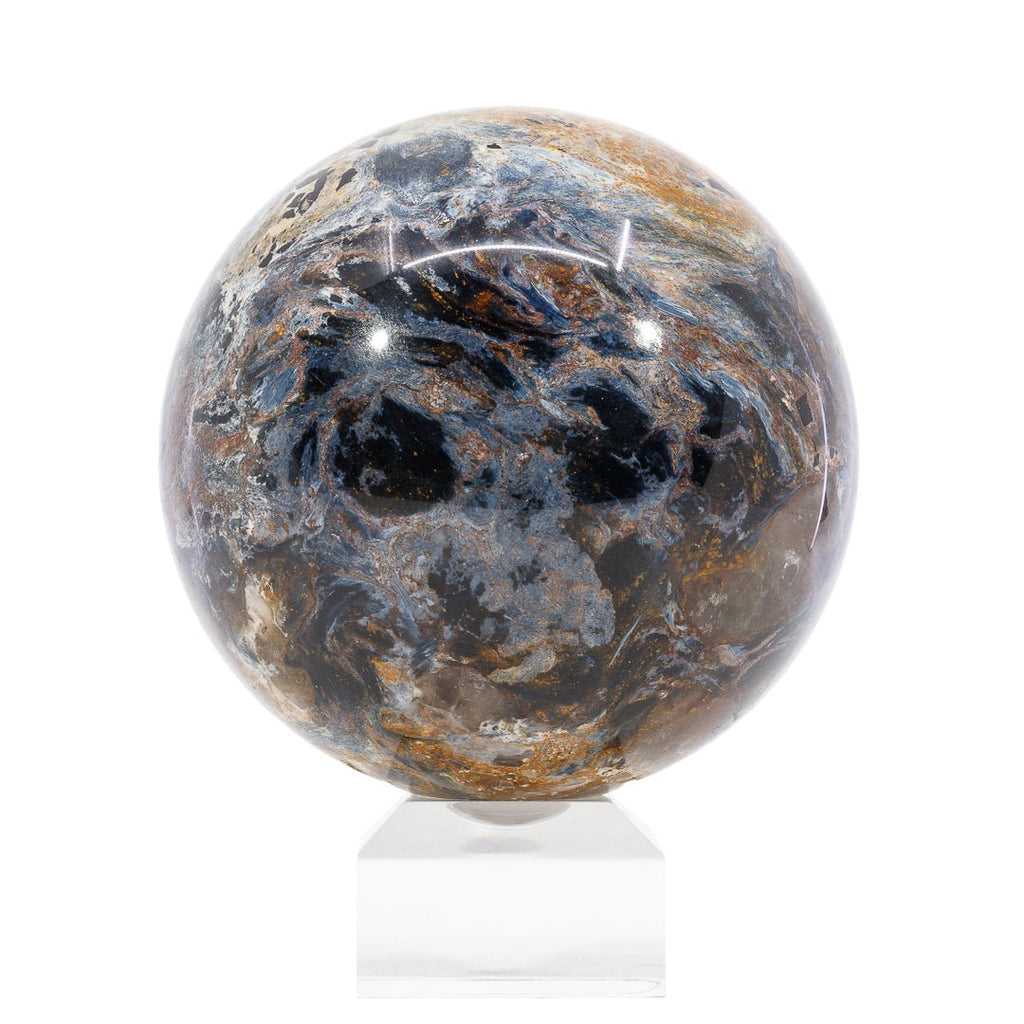 Pietersite 3.46 inch 2.0 lbs Polished Crystal Sphere - Africa - CCL-034 - Crystalarium