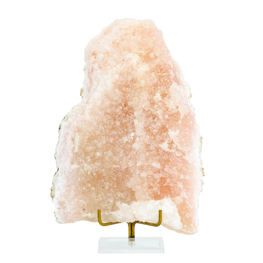 Pink Apophyllite 9 Inch 3.44 lb Natural Crystal Specimen - India - KKX-035 - Crystalarium