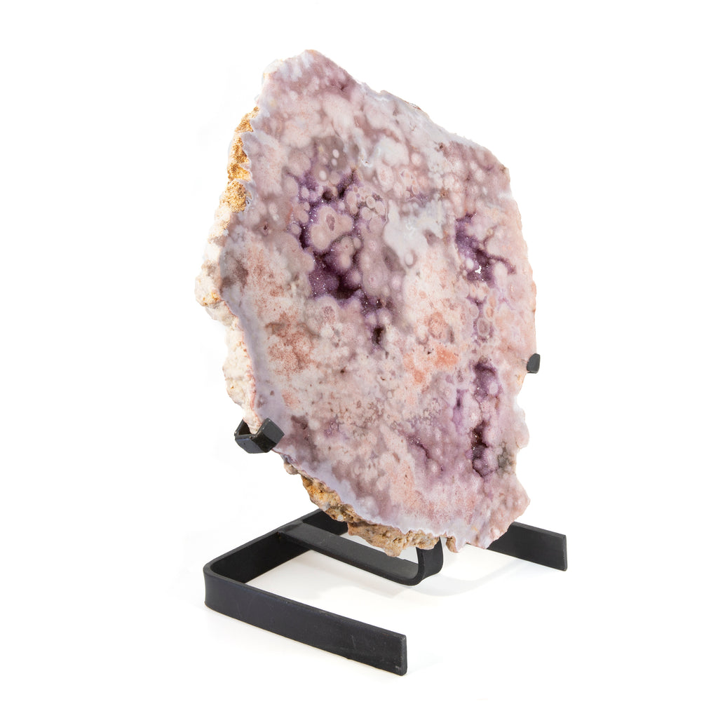 Pink Amethyst 15.5 inch Partial Polished Crystal with Stand - Brazil - GGH-084 - Crystalarium