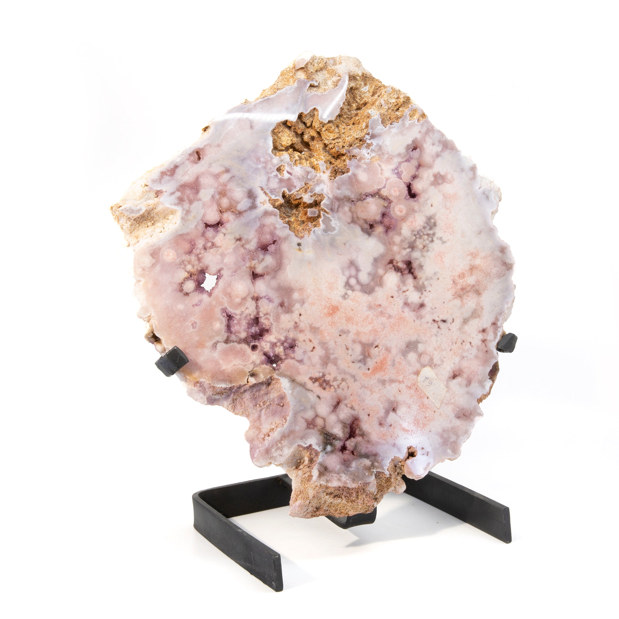 Pink Amethyst 15.5 inch Partial Polished Crystal with Stand - Brazil - GGH-084 - Crystalarium