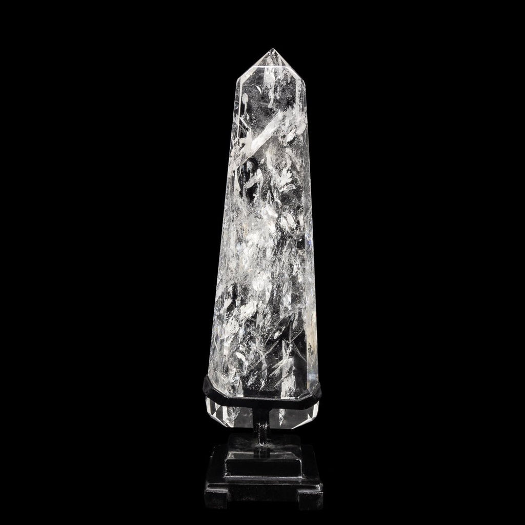 Quartz 16.75 Inch 4.96lb Polished Crystal on Stand - Brazil - JJH-335 - Crystalarium