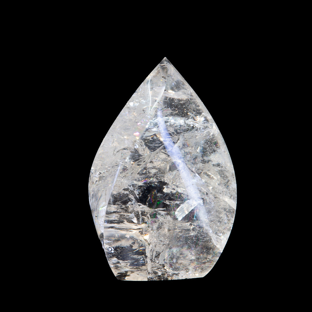 Quartz 7.3 inch 5 lb Polished Flame Crystal - Brazil - JJH-333 - Crystalarium
