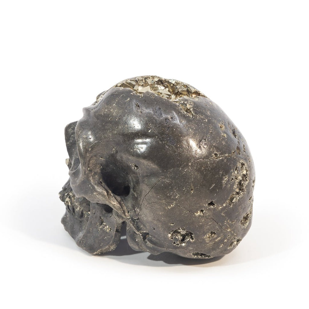 Pyrite 2 Inch 184.82 Gram Hand Carved Crystal Skull - LLF-001 - Crystalarium