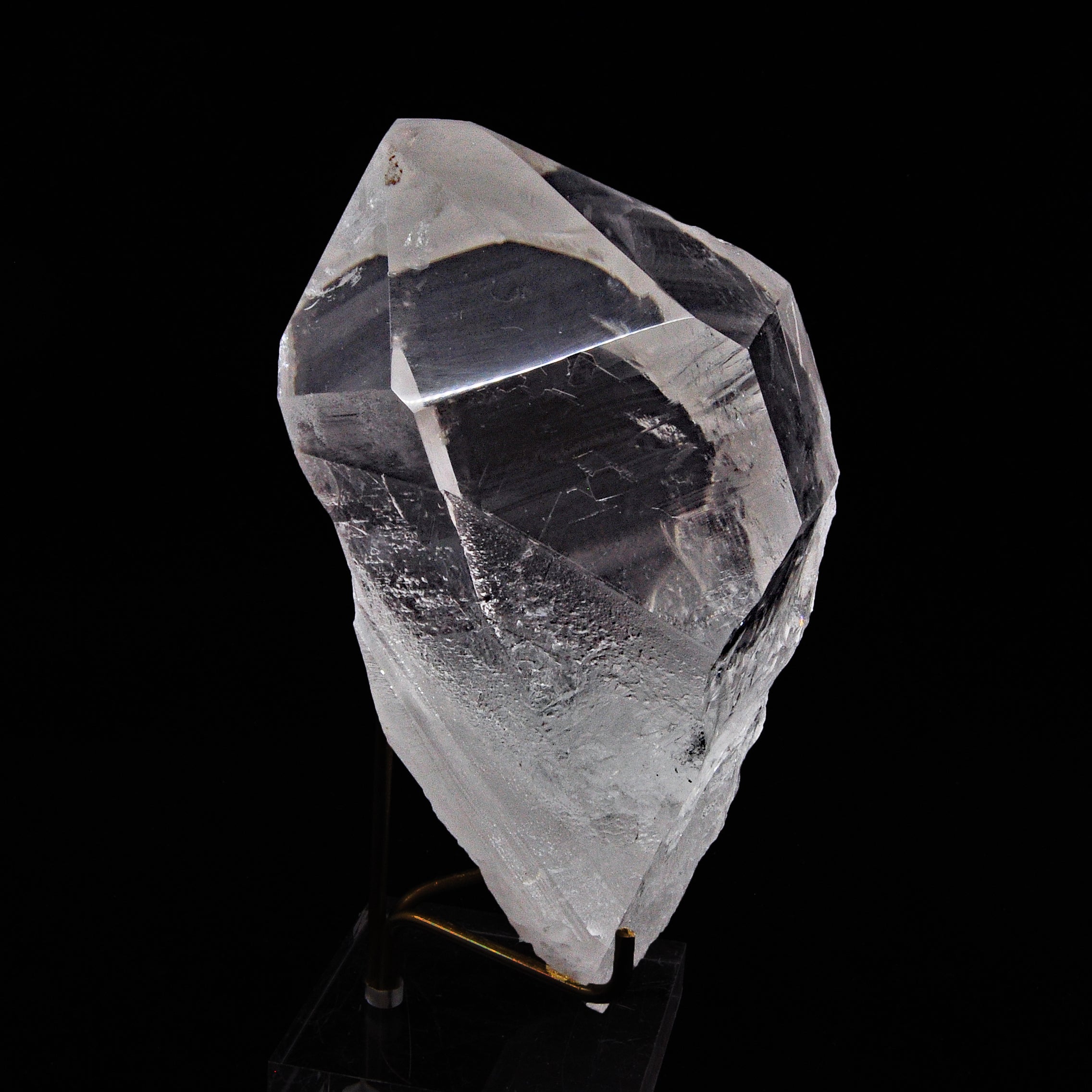 Quartz 6.3 inch Partial Polished Natural Crystal Point - Brazil - AAX-416 - Crystalarium