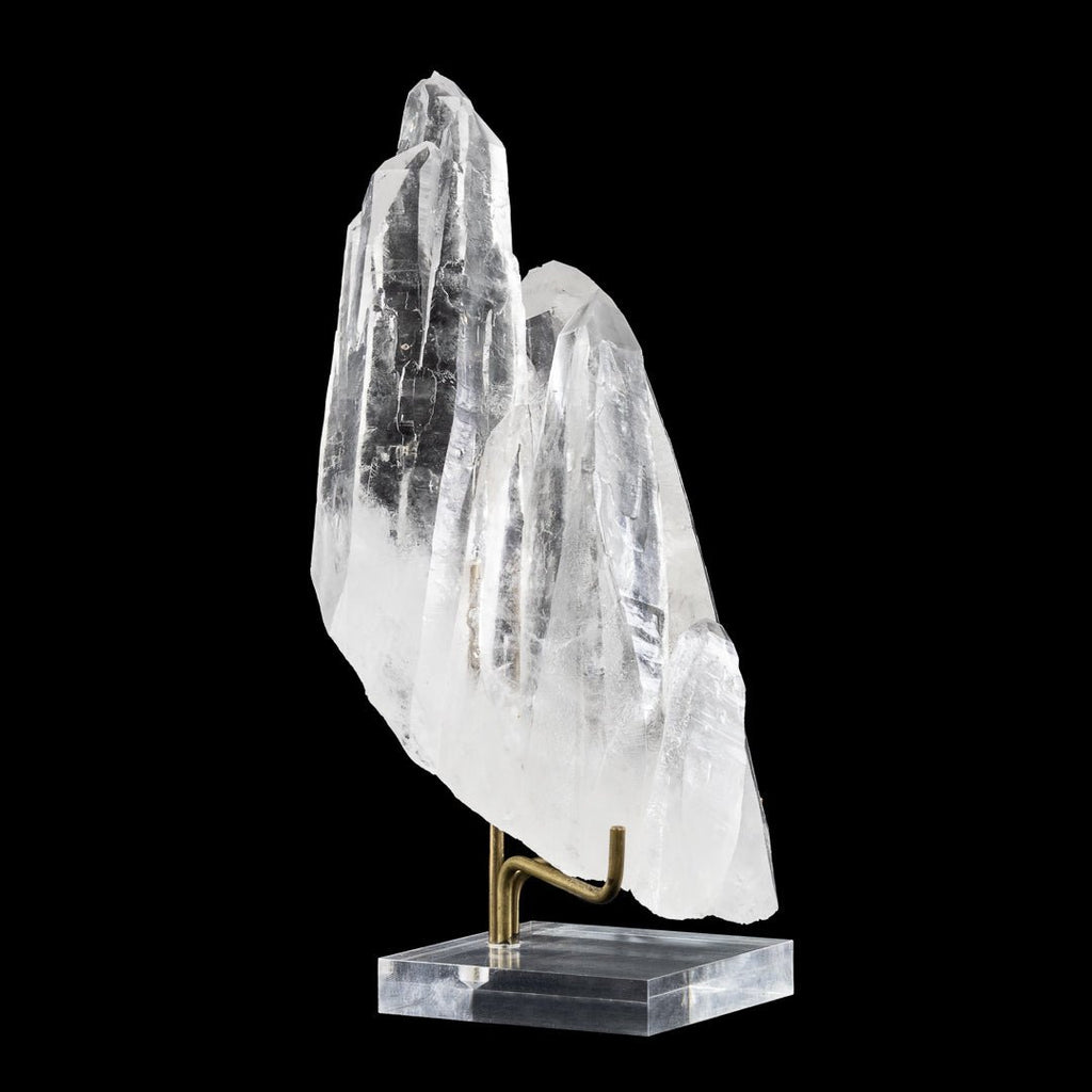 Quartz 8 Inch 1.8 lb Natural Laser Diamantina Crystal Cluster - Brazil - KKX-021 - Crystalarium