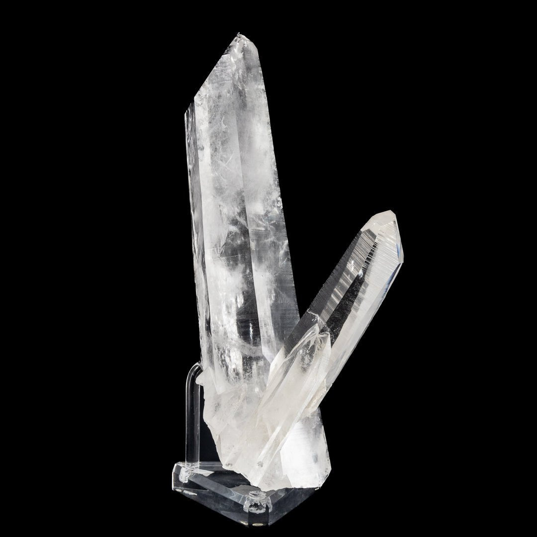 Quartz "Lemurian" 12.3 Inch 6 lb Natural Crystal Cluster - Brazil - LLX-045 - Crystalarium