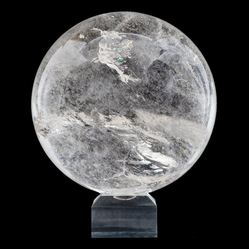 Quartz 4.2 Inch 3.75lb Polished Crystal Sphere - Brazil - JJL-068 - Crystalarium