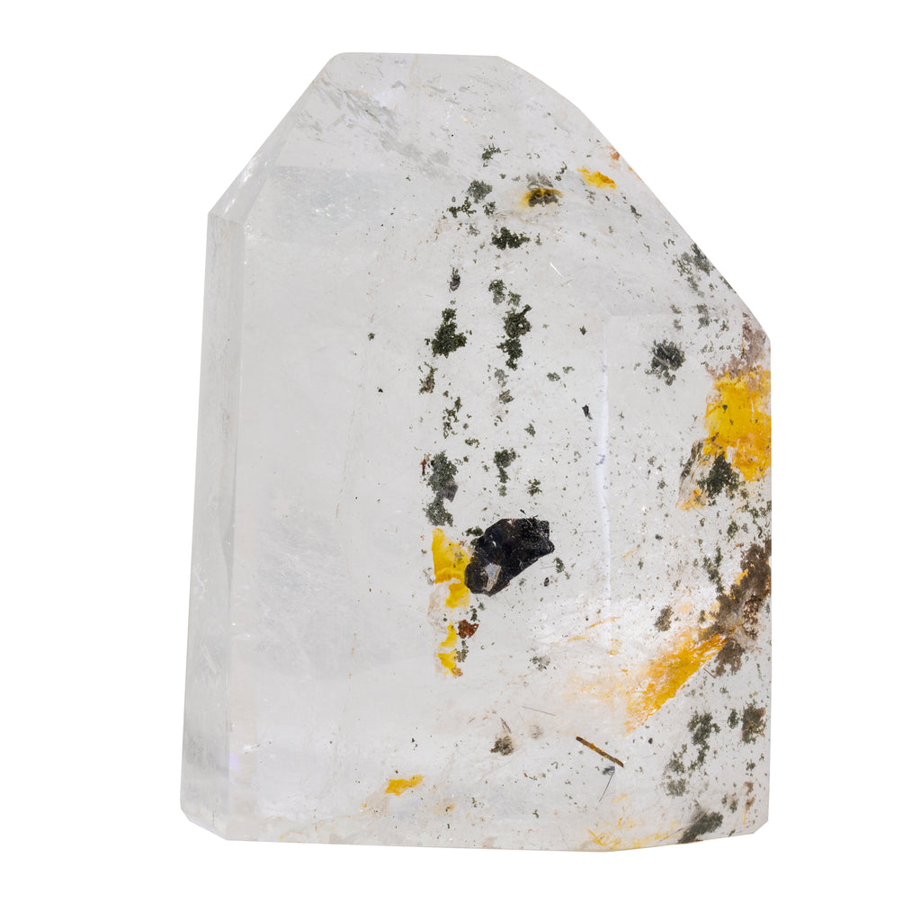 Quartz with Chlorite, Hematite and Iron 4.4 inch Polished Crystal -Madagascar - JJH-086 - Crystalarium