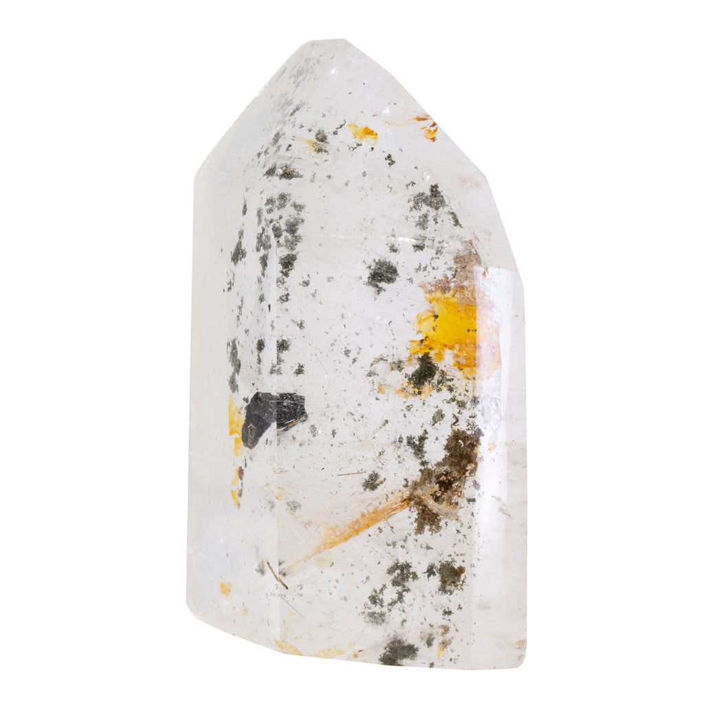 Quartz with Chlorite, Hematite and Iron 4.4 inch Polished Crystal -Madagascar - JJH-086 - Crystalarium