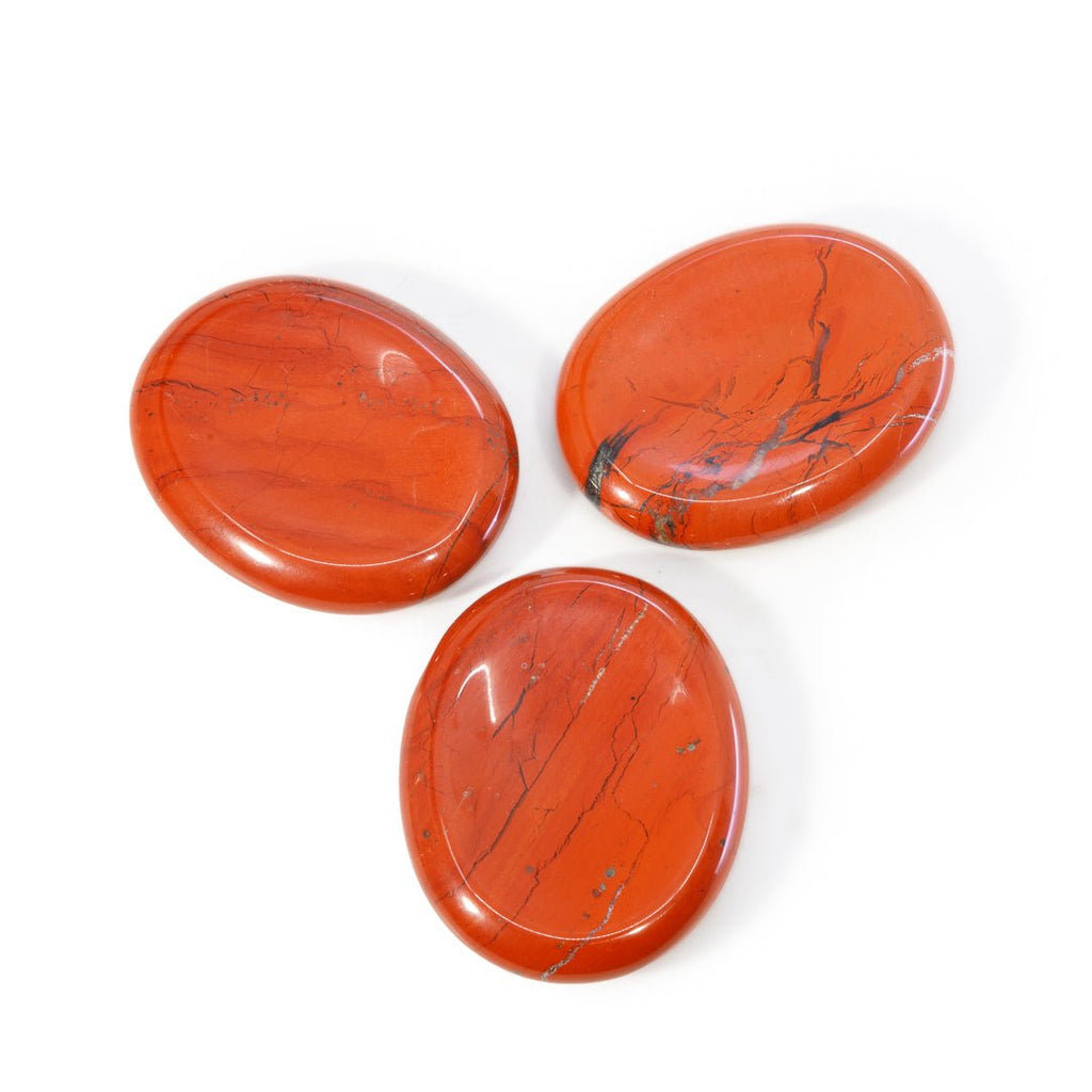 Red Jasper Polished Worry Stone - KKH-146 - Crystalarium