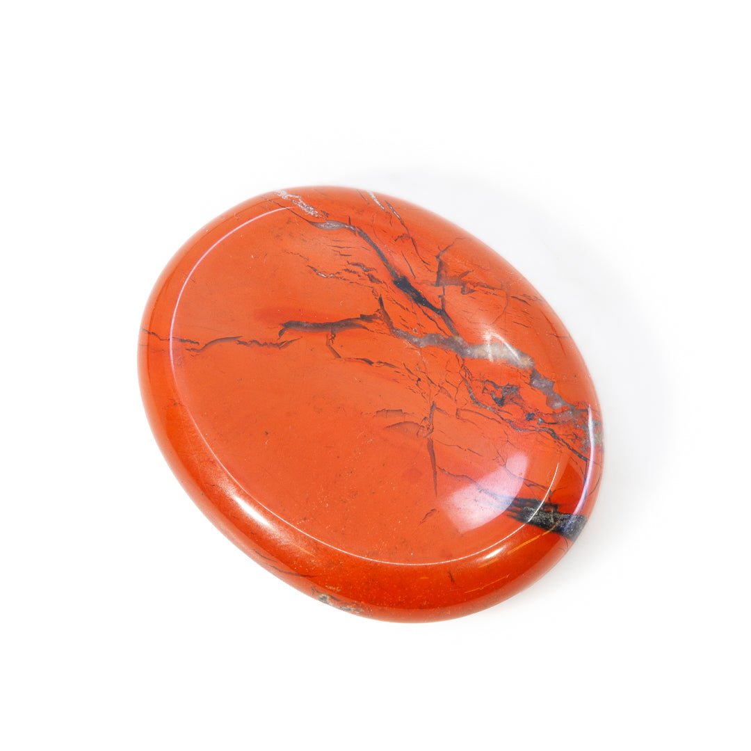 Red Jasper Polished Worry Stone - KKH-146 - Crystalarium