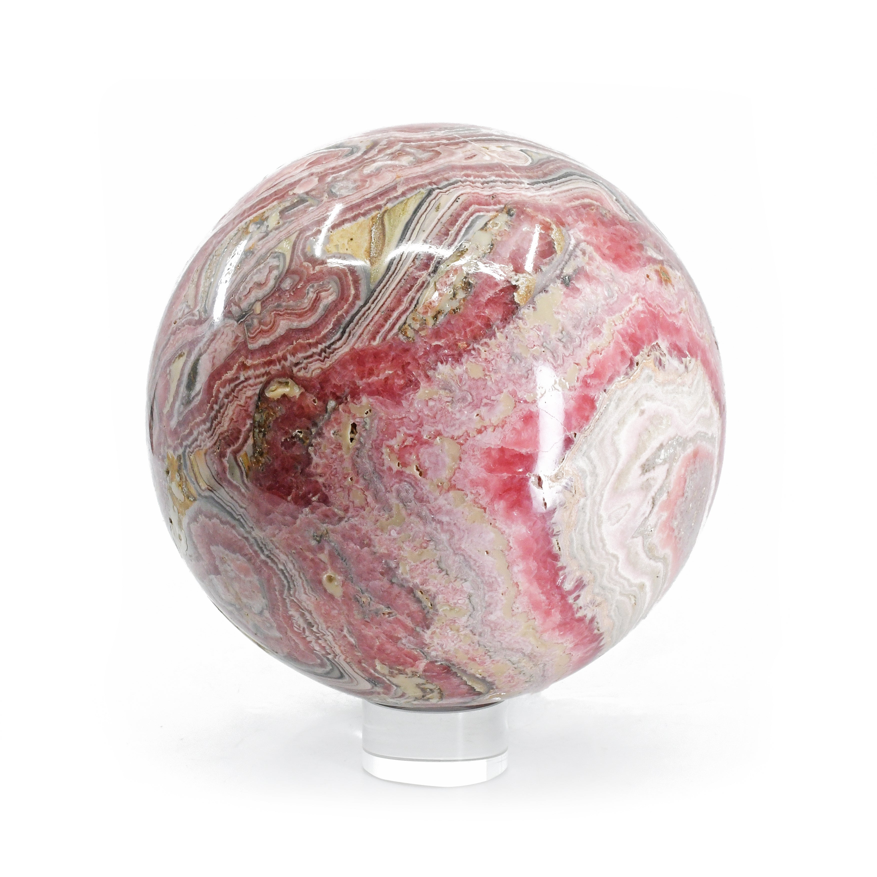 Rhodochrosite Large Crystal Sphere-Argentina - UL-316 - Crystalarium