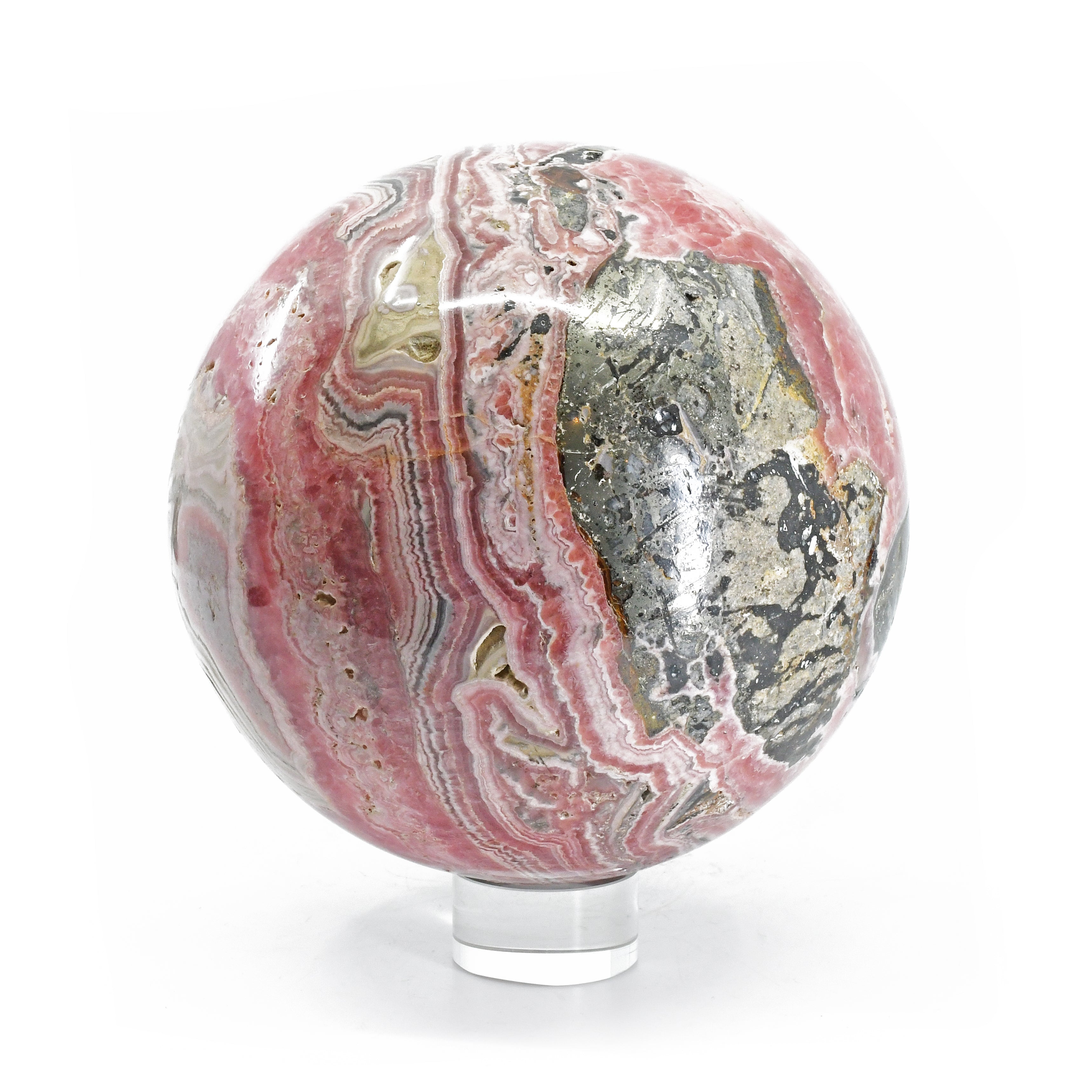 Rhodochrosite Large Crystal Sphere-Argentina - UL-316 - Crystalarium