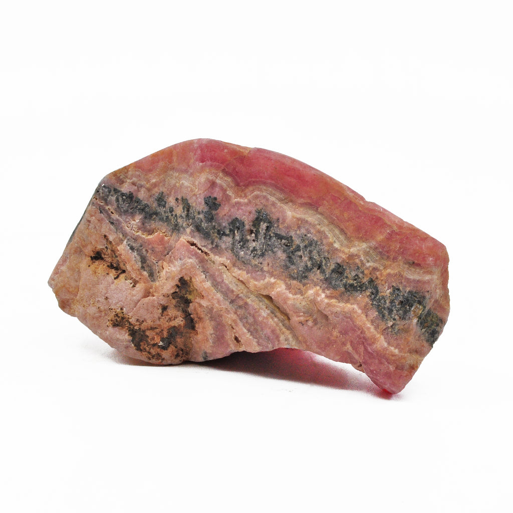 Rhodochrosite 4.37 inch 0.88 lbs Partial Polished Free Form Natural Crystal - Argentina - FFH-364B - Crystalarium