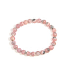 Rhodochrosite 8mm Beaded Bracelet - JJW-044 - Crystalarium