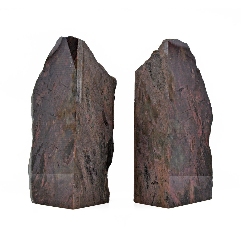 Rhodonite 6.2 inch 4 lbs Partial Polished Bookends - Australia - GGR-011 - Crystalarium