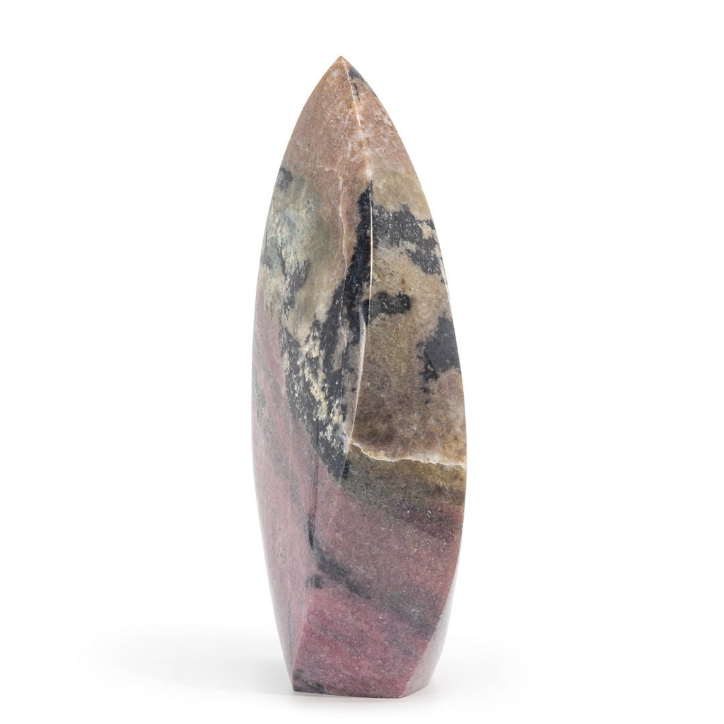 Rhodonite 6.8 Inch 3.04lb Polished Free Form Crystal - Brazil - JJH-196 - Crystalarium