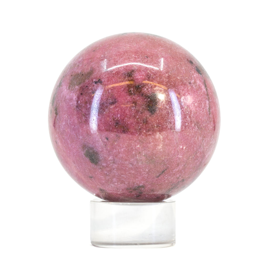 Rhodonite 3 Inch 1.86lb Polished Crystal Sphere - Australia - UL-378 - Crystalarium