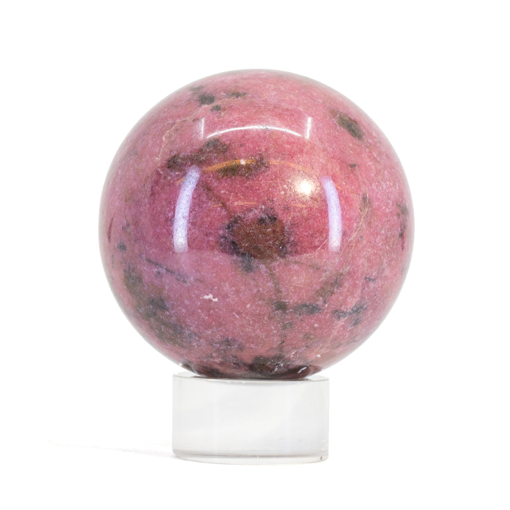 Rhodonite 3 Inch 1.86lb Polished Crystal Sphere - Australia - UL-378 - Crystalarium