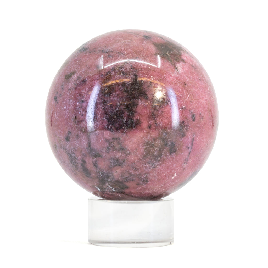 Rhodonite 3 Inch 1.86lb Polished Crystal Sphere - Australia - UL-378 - Crystalarium