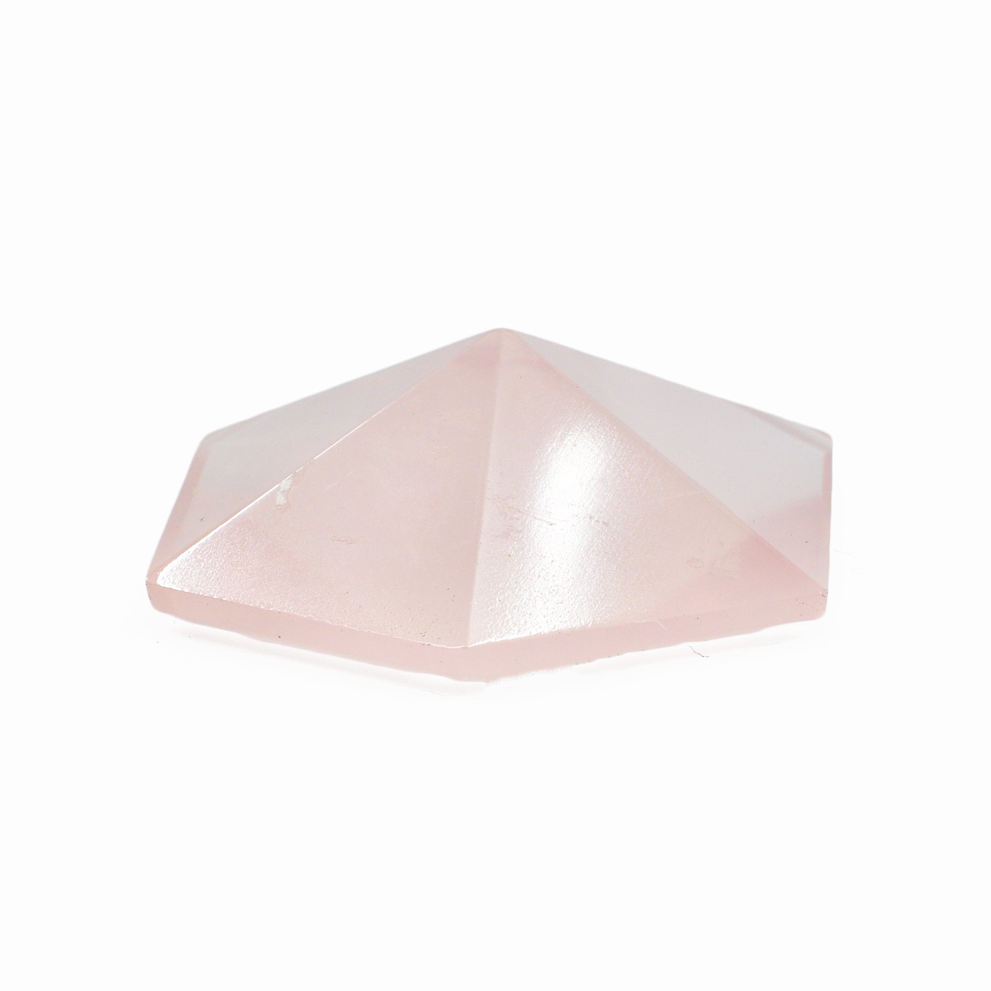 Rose Quartz 29.57 mm 26.5 carats Geometric Faceted Gemstone - PV-073 - Crystalarium