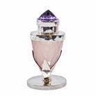 Rose Quartz 1.92 inch 137 carats with Amethyst Handcrafted Sterling Silver Perfume Bottle - DDR-040 - Crystalarium
