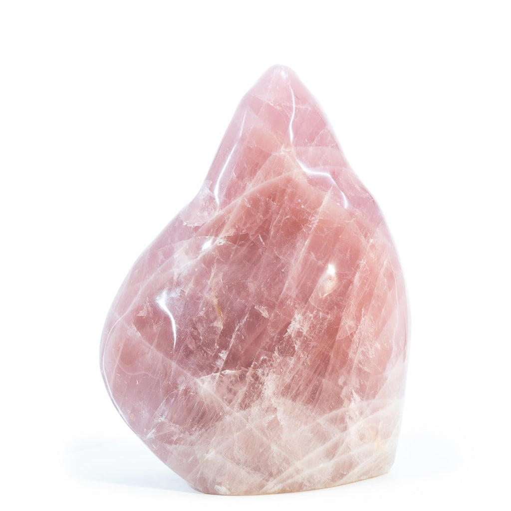 Rose Quartz 10.5 Inch 16.5lb Polished Free Form Crystal - Madagascar - HHH-159 - Crystalarium