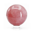 Rose Quartz 4.29 inch 4.13 lbs Polished Crystal Sphere - Brazil - JL-024 - Crystalarium