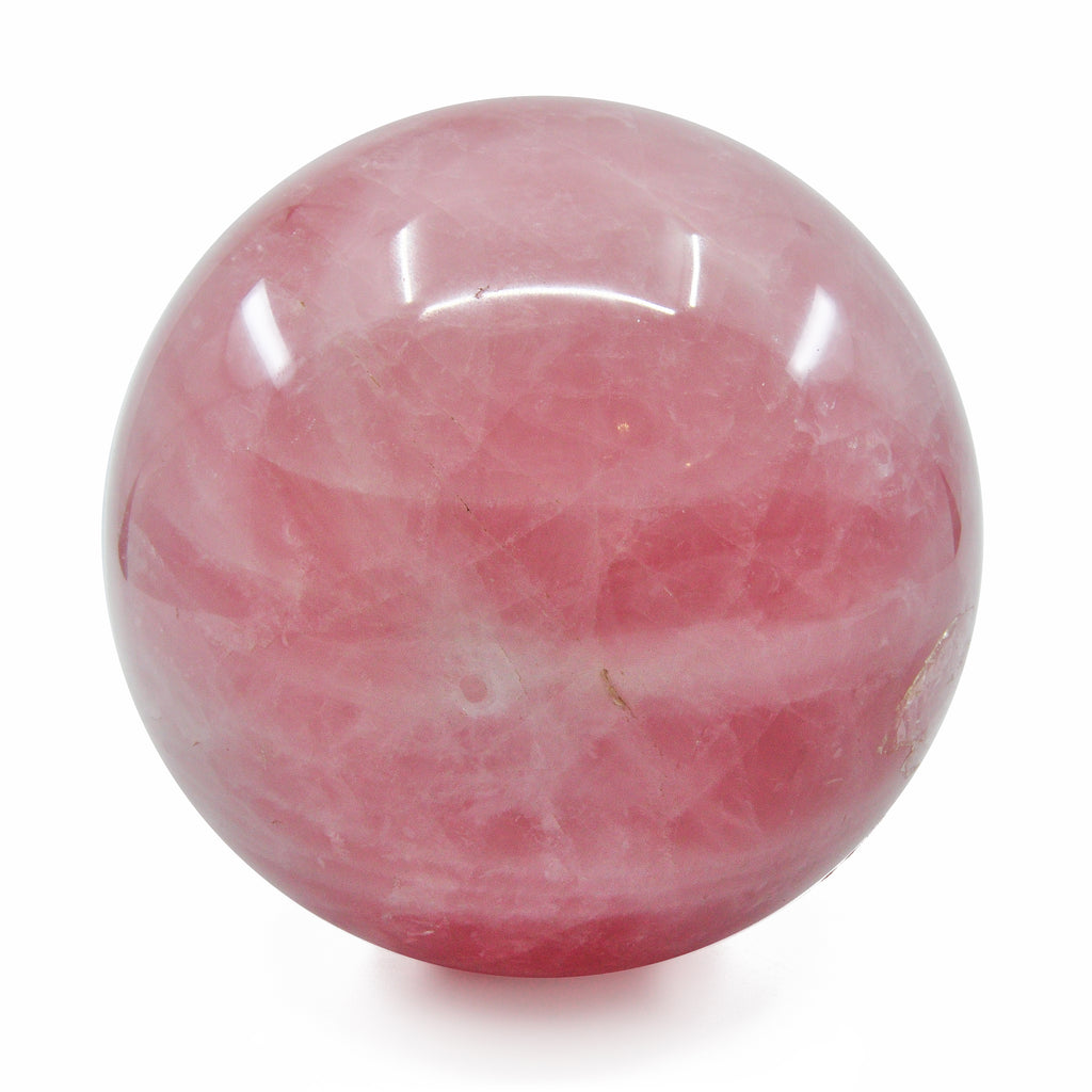 Rose Quartz 4.1 inch 3.95 lbs Polished Crystal Sphere - Madagascar - NL-031 - Crystalarium