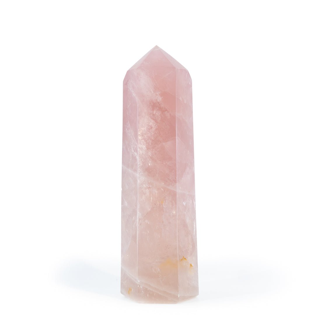 Rose Quartz 8.6 Inch 3.09lb Polished Crystal Tower - Madagascar - HHH-171 - Crystalarium