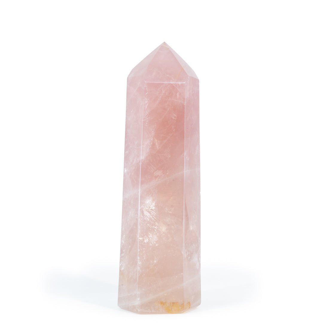 Rose Quartz 8.6 Inch 3.09lb Polished Crystal Tower - Madagascar - HHH-171 - Crystalarium