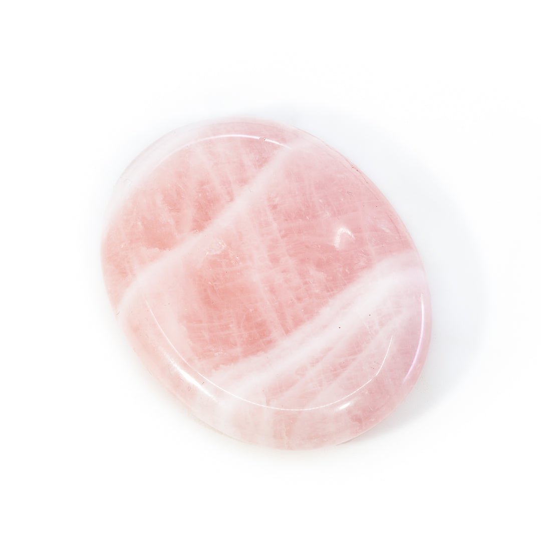 Rose Quartz Polished Worry Stone - KKH-149 - Crystalarium