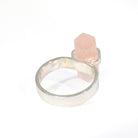 Rose Quartz 9.16 Carat Polished Crystal Handcrafted Sterling Silver Ring - JJO-219 - Crystalarium