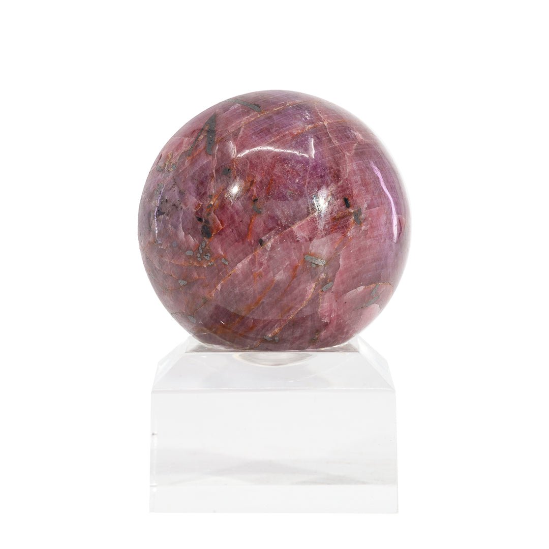 Ruby 1.67 inch 159.7 Gram Polished Crystal Sphere - India - FFL-162 - Crystalarium