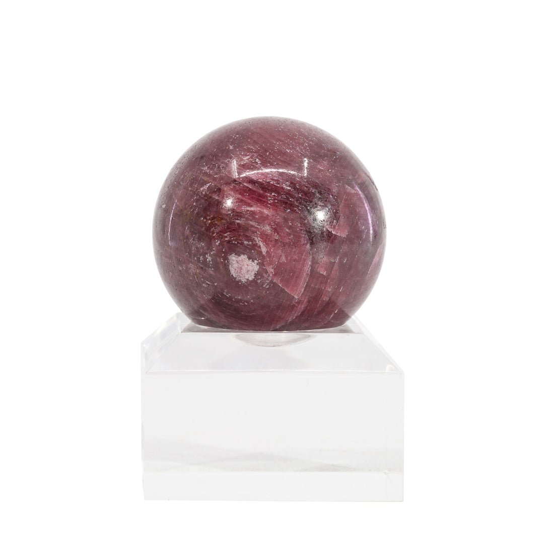 Ruby 1.37 inch 86.9 Gram Polished Crystal Sphere - India - KKL-060 - Crystalarium