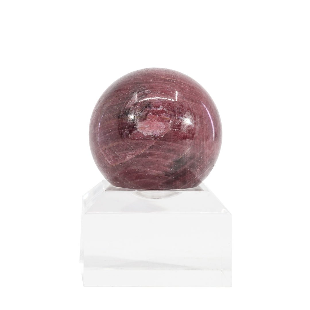 Ruby 1.37 inch 86.9 Gram Polished Crystal Sphere - India - KKL-060 - Crystalarium