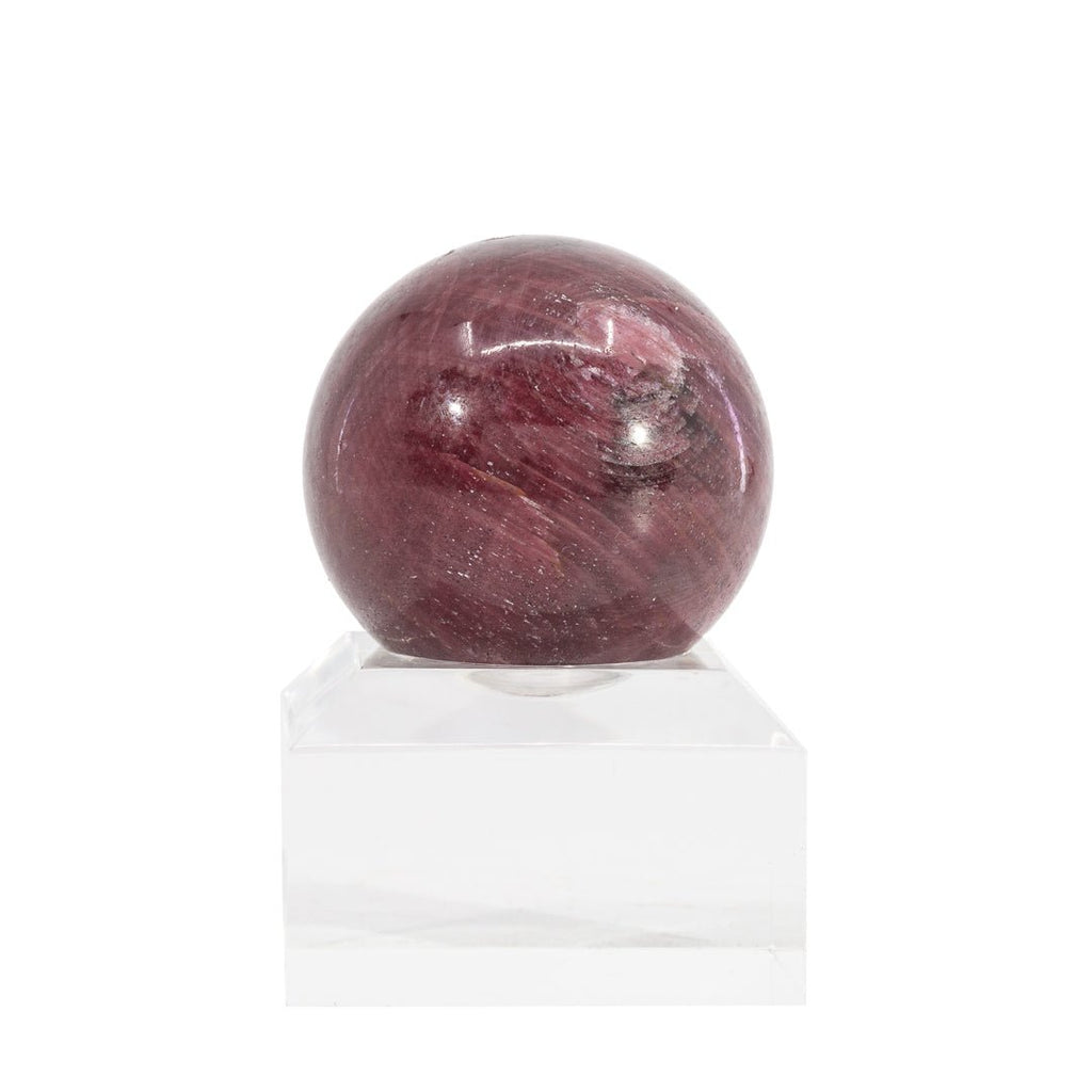 Ruby 1.37 inch 86.9 Gram Polished Crystal Sphere - India - KKL-060 - Crystalarium