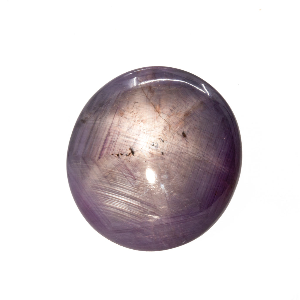 Star Ruby 64ct 26mm Polished Gemstone Chalice Well Cabochon Carving - JJF-001 - Crystalarium