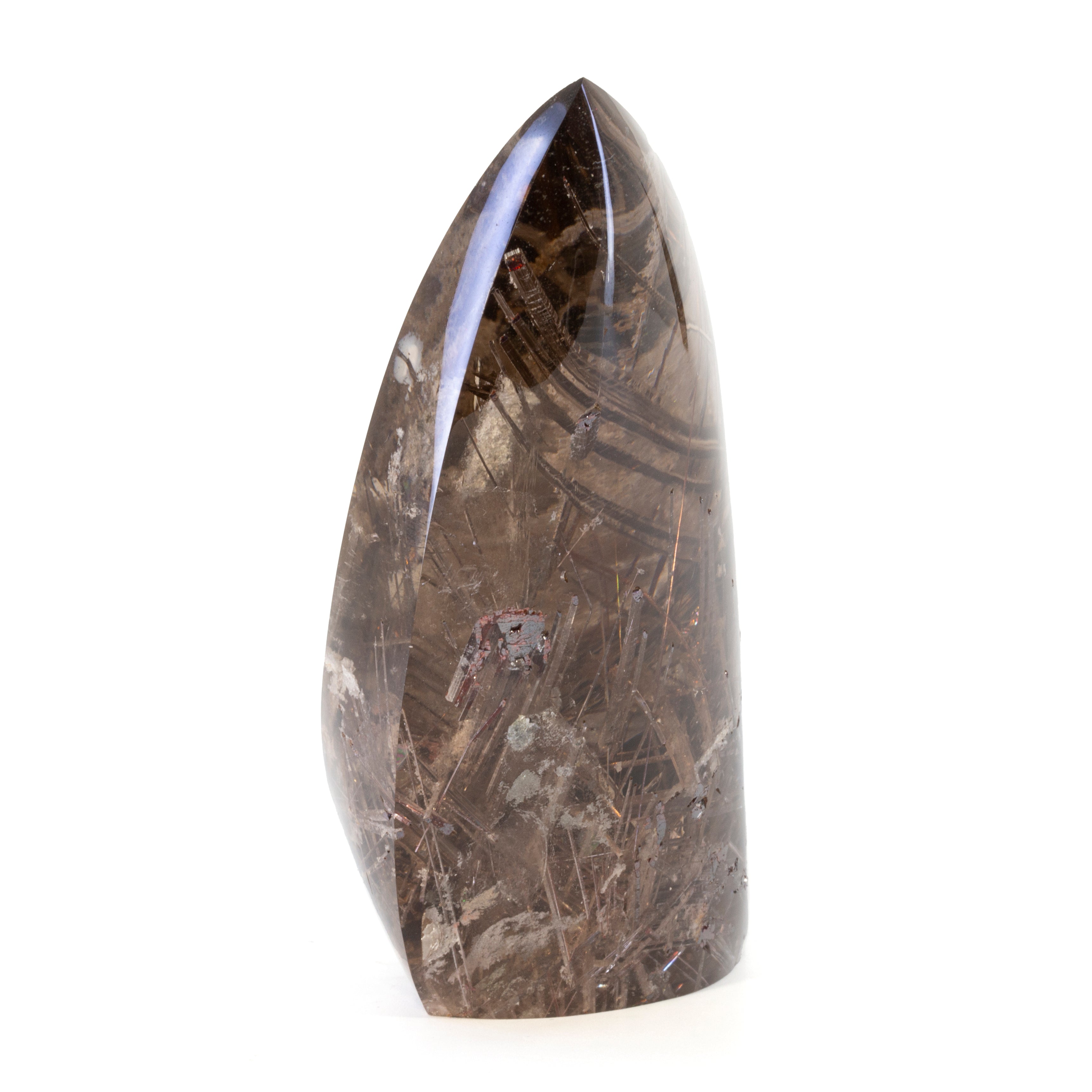 Rutilated Quartz with Exposed Rutile .76 lbs 3.9 inch Polished Freeform Crystal - DDH-093 - Crystalarium