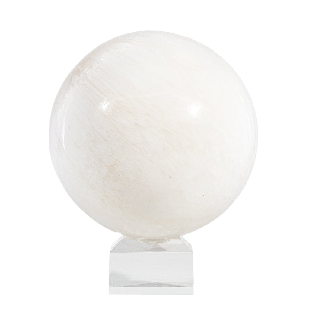 Scolecite 3.6 Inch 2lb Polished Crystal Sphere - India - ZL-028 - Crystalarium