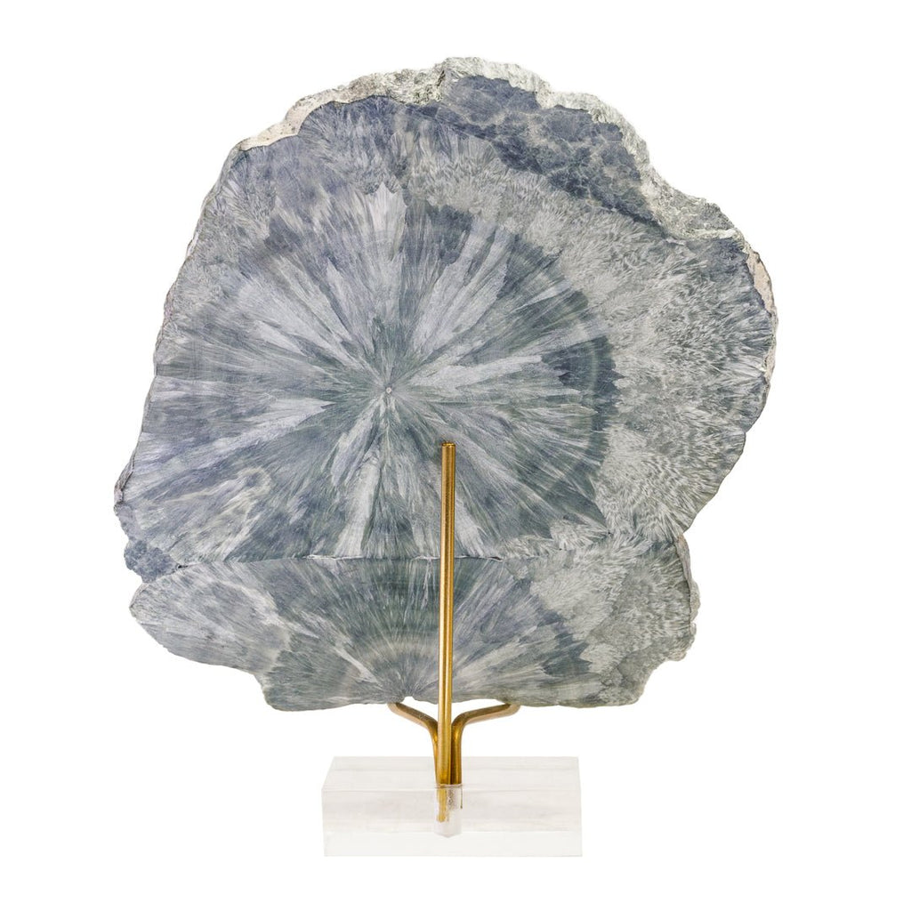 Clinochlore "Seraphinite" 5.1 Inch 184gr Polished Mineral Slice - Irkutsk Region, Siberia, Russia - KKH-345 - Crystalarium