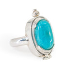 Gem Silica Handcrafted Sterling Silver Spice Ring - KKO-096 - Crystalarium