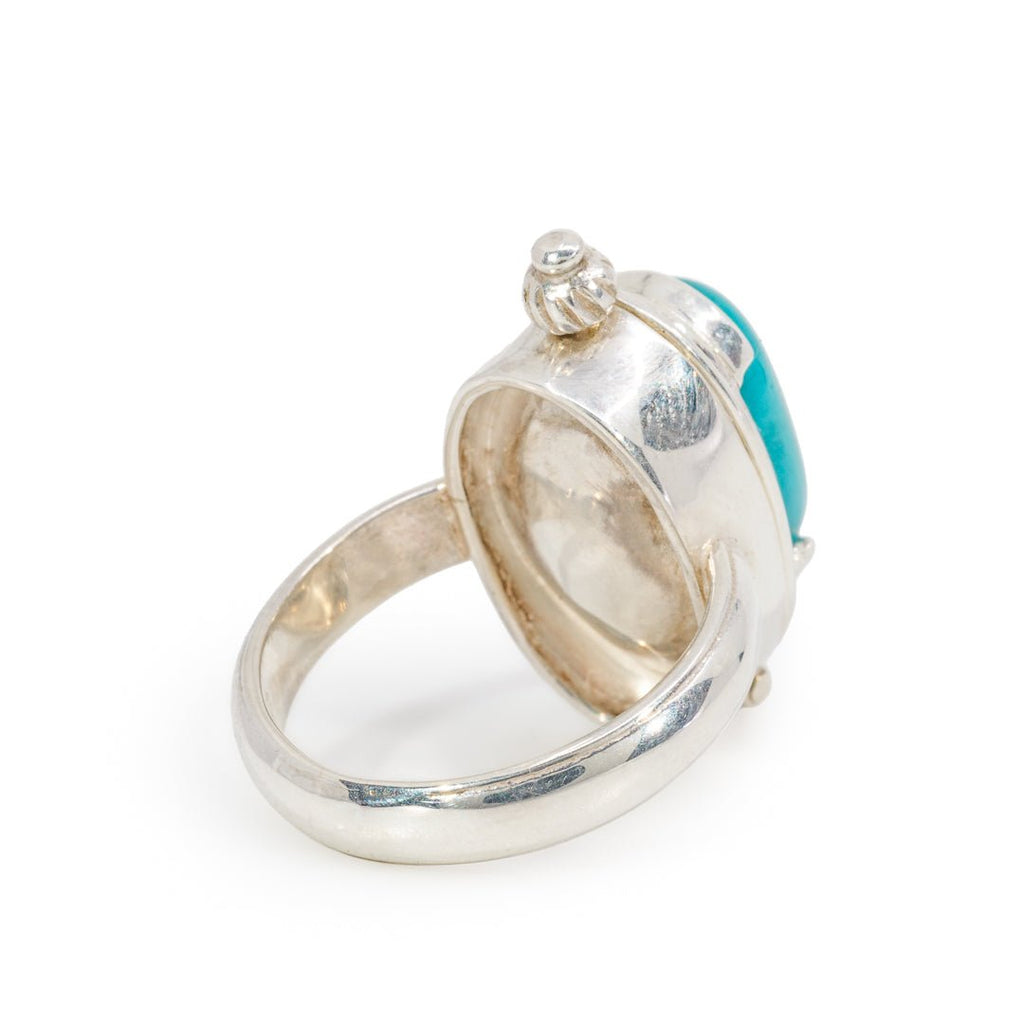 Gem Silica Handcrafted Sterling Silver Spice Ring - KKO-096 - Crystalarium