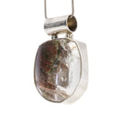 Manifestation Quartz with Chlorite 63.73 Carat Handcrafted Sterling Silver Pendant - FFO-120 - Crystalarium