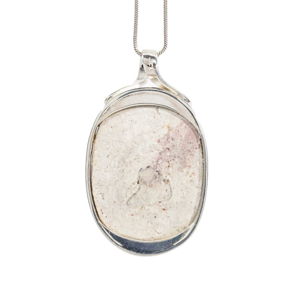 Mexican Matrix Opal 43.75 Carat Handcrafted Sterling Silver Pendant - KKO-114 - Crystalarium