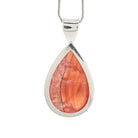 Rhodochrosite 31.8 Carat Sterling Silver Handcrafted Crystal Pendant - LLO-019 - Crystalarium